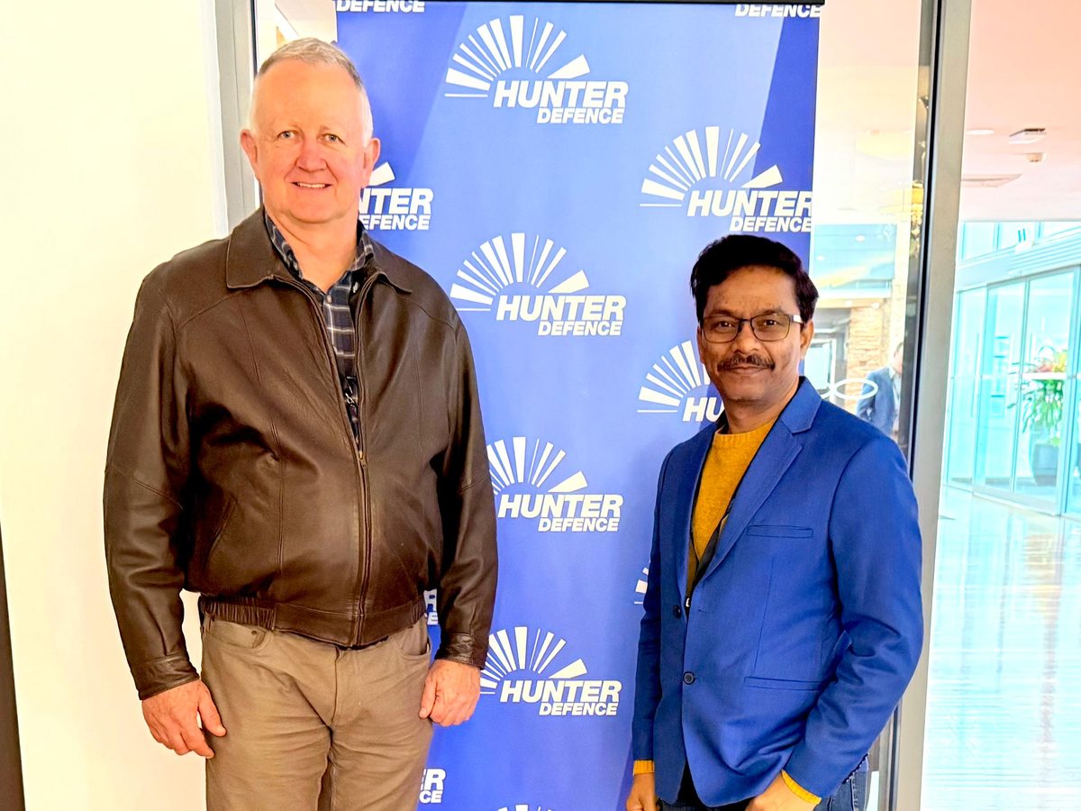 Daryl Hartwell and Deepayan Chanda of SecureSupply at the Hunter Defence Conference, Rydges Resort Hunter Valley, August 2026.